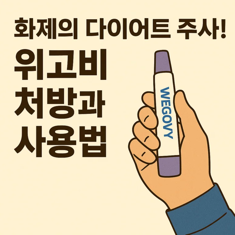 화제의 다이어트 주사! 위고비 처방과 사용법 (비만치료, GLP-1 주사제, 체중감량)