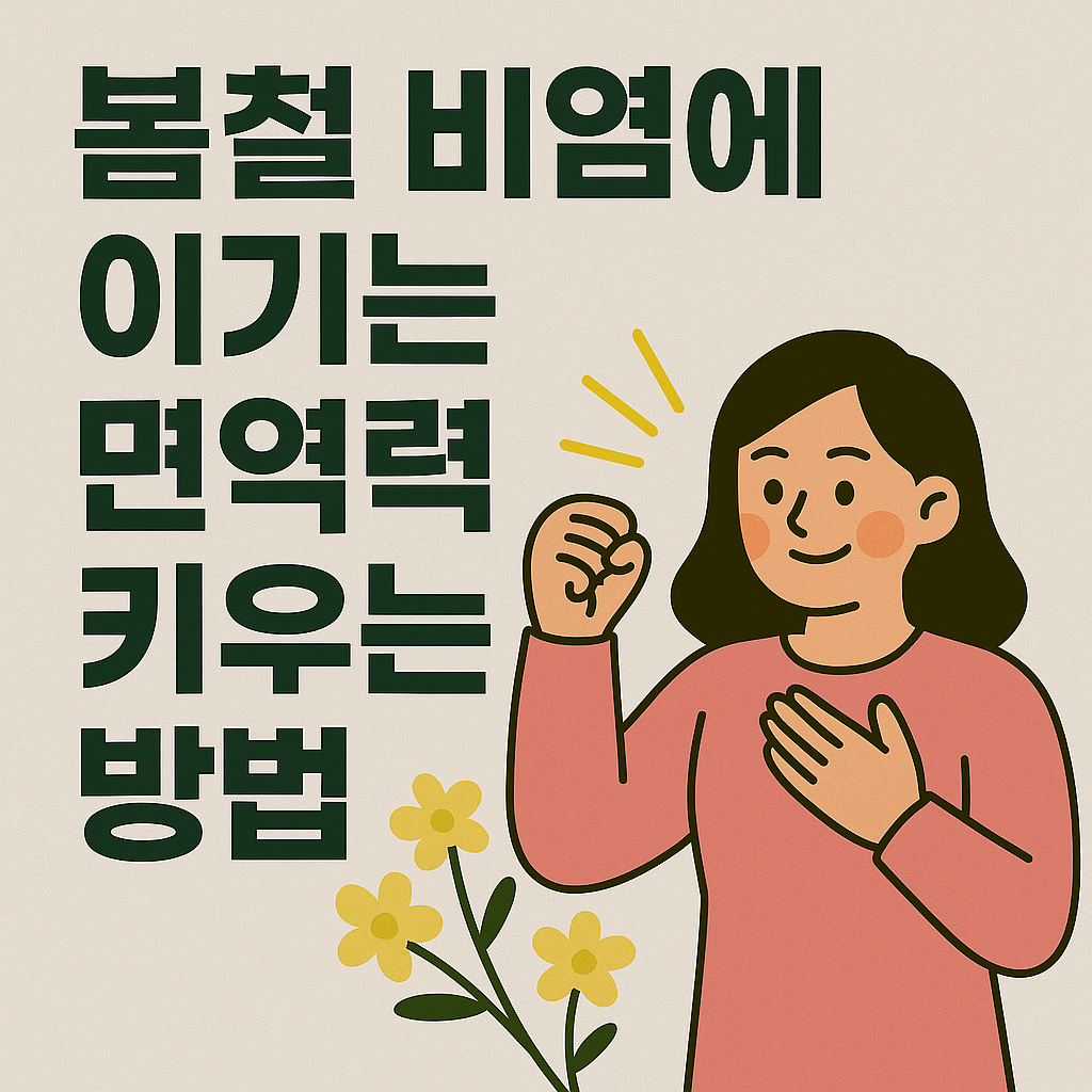 봄철 비염에 이기는 면역력 키우는 5가지 방법