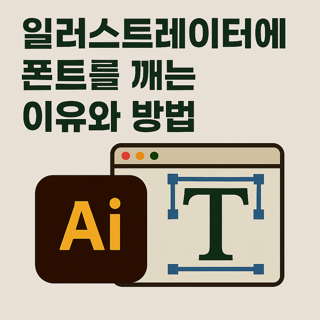 ✍️ 일러스트에서 폰트를 깨는 이유와 방법