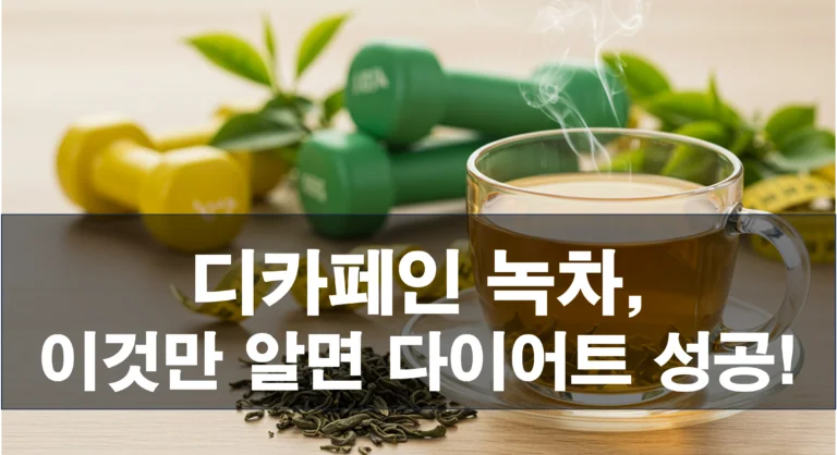 디카페인 녹차, 이것만 알면 다이어트 성공! 효능부터 고르는 법까지