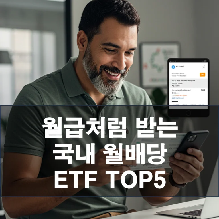 따박따박 월급처럼 받는 국내 월배당 ETF TOP5 추천!