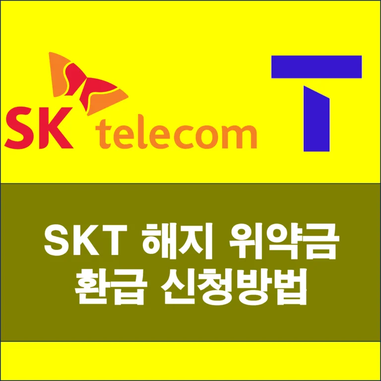 SKT 해킹 관련 해지 위약금 환급 신청 방법
