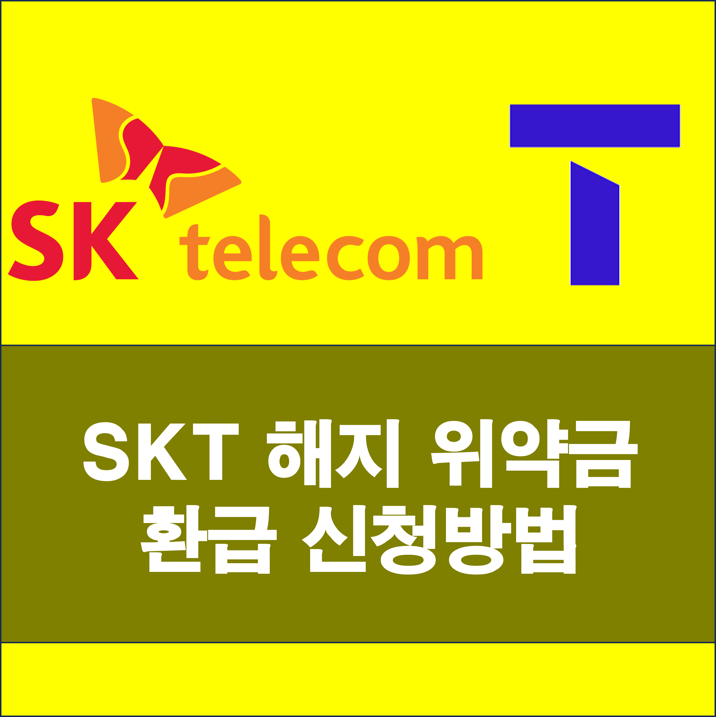 SKT 해킹 관련 해지 위약금 환급 신청 방법
