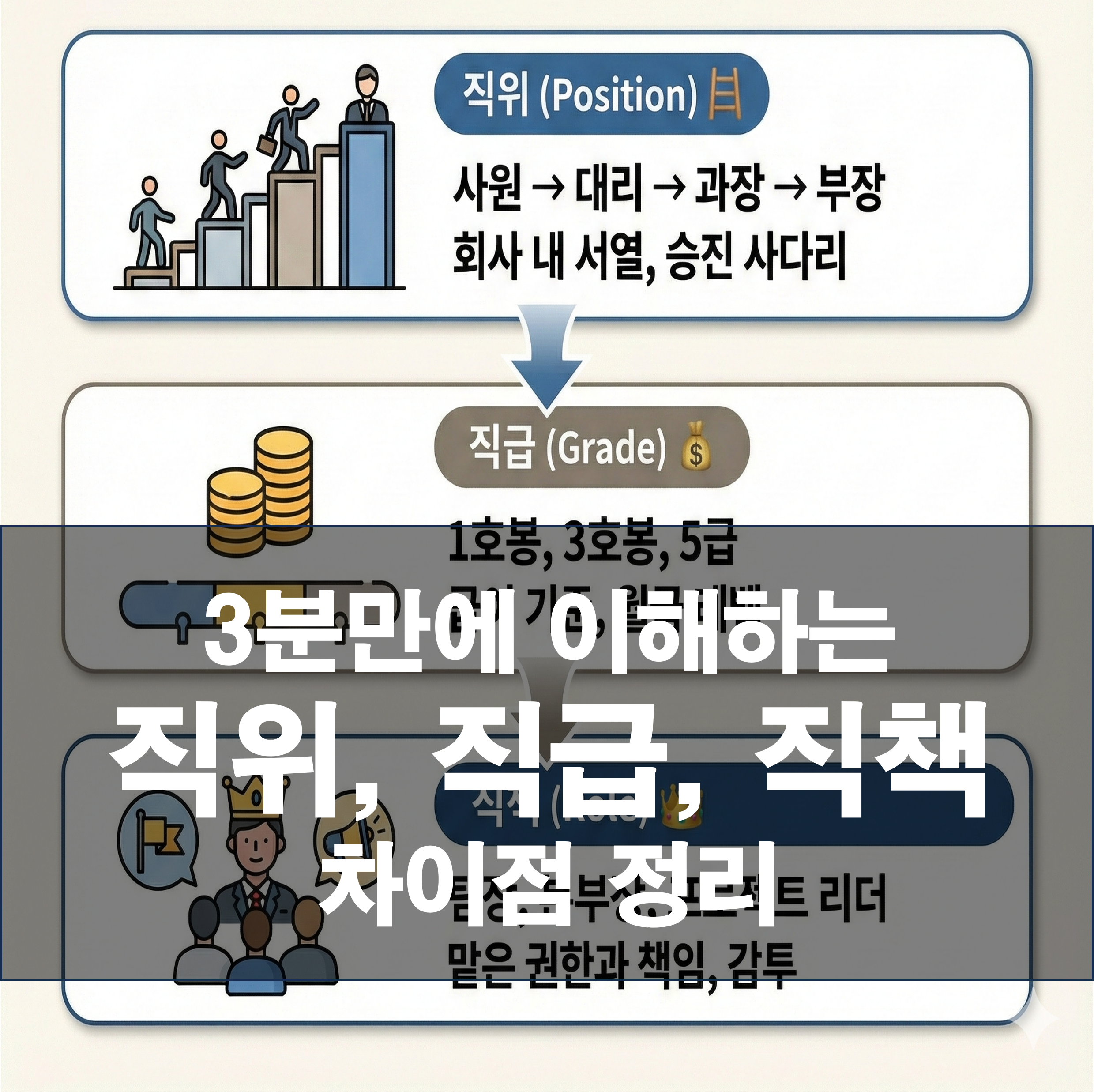 3분만에 이해하는 직위, 직급, 직책 차이점 정리 (신입사원 필독)